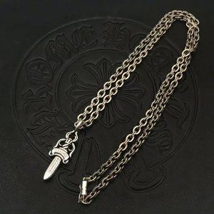 Chrome Hearts Medium Double sided Sword necklace